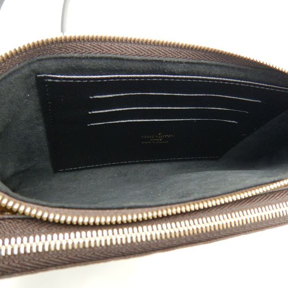 Louis Vuitton Monogram Pochette Double Zip Diagonal Shoulder Brown - Picture 6 of 6